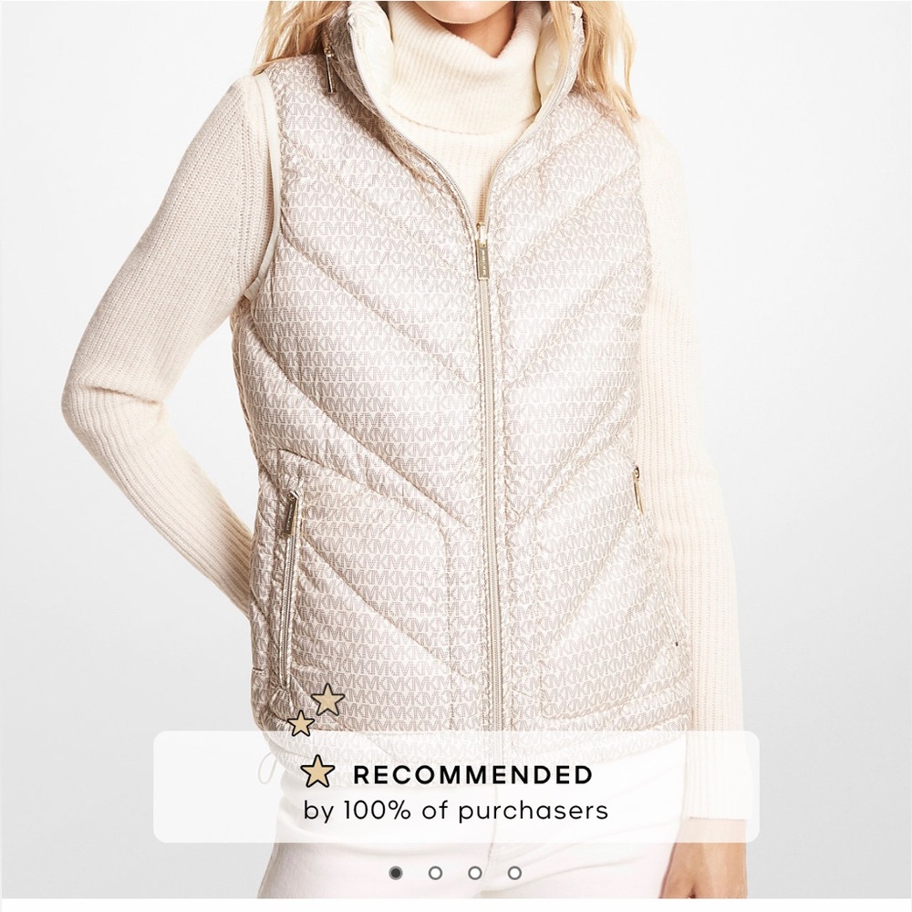 MICHAEL Michael Kors Logo Hooded Puffer Vest